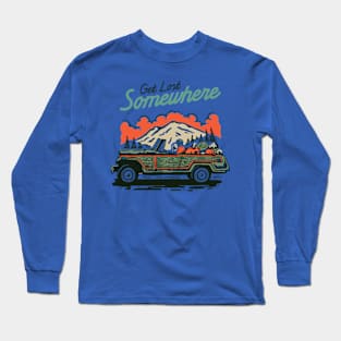 Jeep adventure forest Long Sleeve T-Shirt